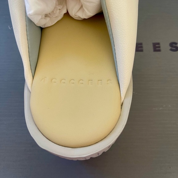 Free People 4CCCCEES Plia Anda Ivory Leather Sandals Slides Size EU 37 US 6.5 - Picture 5 of 11